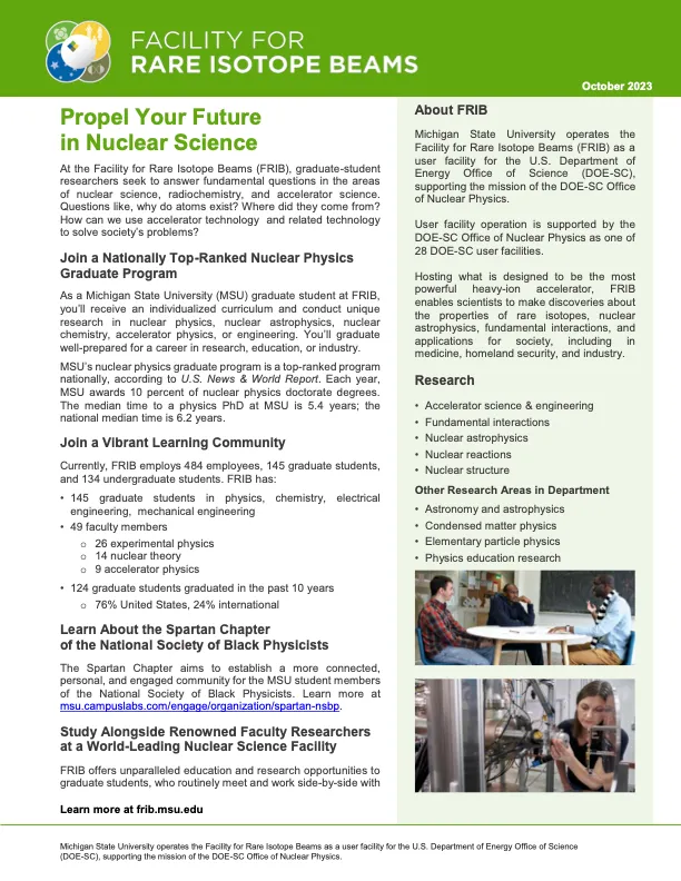 FRIB_graduate-students_fact-sheet p 1